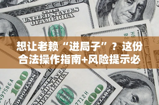 武汉想让老赖“进局子”？这份合法操作指南+风险提示必须看！